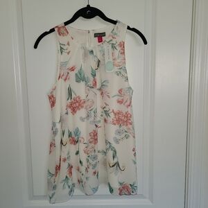 NWT Vince Camuto Hadara Floral Sleeveless Blouse, Stitch Fix, Size Small
